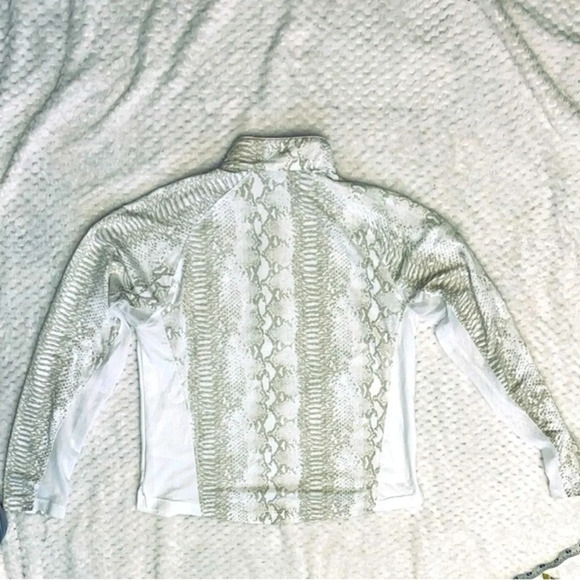 SanSoleil Sun Proof UPF 50 Golf Long Sleeve Snake Skin Top - Picture 4 of 12